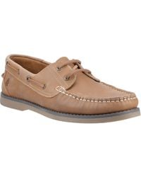 Hush Puppies - Wilson Leather Boat Shoes - Lyst