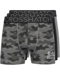 Crosshatch - Guillemot Boxer Shorts (Pack Of 3) - Lyst