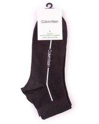 Calvin Klein - 2 Pack Quarter Sokken - Lyst