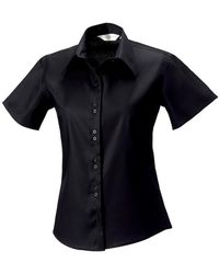 Russell - Collection /Ladies Ultimate Short-Sleeved Shirt Cotton - Lyst