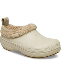 Crocs™ - Classic Lined Shorty Thermoplastic Sandstone Slippers - Lyst