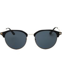 Tom Ford - Shiny Framed Smoke Sunglasses Metal - Lyst