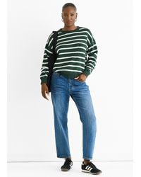 Gini London - Stripe Chunky Knit Oversized Jumper - Lyst