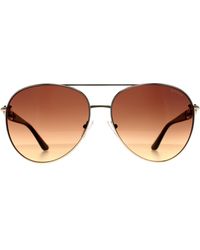 Guess - Aviator Shiny Pale Gradient Gu00158 Metal - Lyst