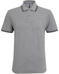 Asquith & Fox - Classic Fit Tipped Polo Shirt (Heather/ - Lyst