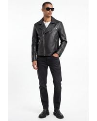 Weston - Jude Leather Biker Jacket - Lyst
