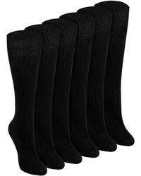 Sock Snob - 6 Pairs Ladies 100% Cotton Knee High Socks - Lyst