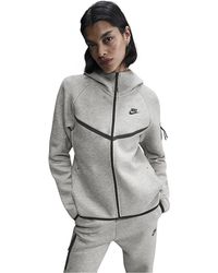 Nike - Tech Solid Patterned Hooded Neck Jacket - Lyst