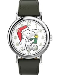 Timex - Peanuts Weekender Main Line Watch Tw2Y12400 Leather - Lyst
