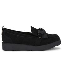 KG by Kurt Geiger - Suedette Morly Bow Loafers - Lyst