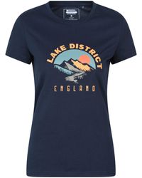 Mountain Warehouse - Regional Lake District Graphic Tee Breathable Casual Everyday T-Shirt Cotton - Lyst
