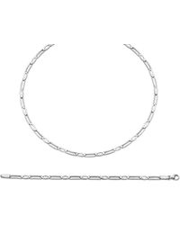 Orphelia - 925 Sterling Set: Chain + Bracelet - Lyst
