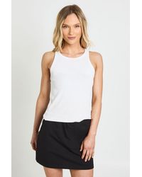 Boohoo - Petite Basic Jersey Skort - Lyst