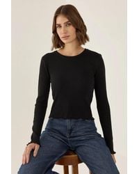 Hiccup - Slim Fit Crew Neck Basic Top - Lyst