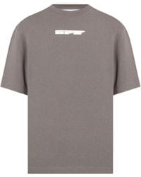 Off-White c/o Virgil Abloh - Teddy Arrow Logo Over Skate Fit Steel Iron T-Shirt - Lyst