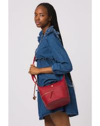 Conkca - 'Little Kristin' Chilli Pepper Leather Shoulder Bag - Lyst