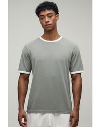 BoohooMAN - Regular Fit Vintage Wash Ringer T-Shirt - Lyst
