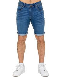 Enzo - Slim Fit Denim Shorts - Lyst