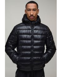 BoohooMAN - Regular Fit Scuba Panel Lightweight Puffer - Lyst