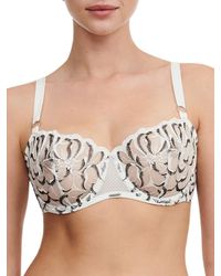 Chantelle - Fleurs Half Cup Balcony Bra - Lyst