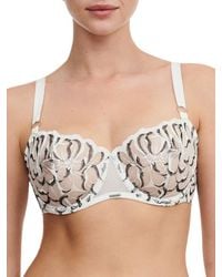 Chantelle - Fleurs Half Cup Balcony Bra - Lyst
