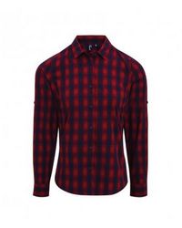 PREMIER - Ladies Mulligan Check Long Sleeve Shirt - Lyst