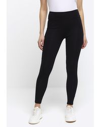 River Island - Trousers Petite High Waist 3 Pack Cotton - Lyst