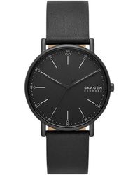 Skagen - Signatur Black Watch Skw6902 Leather - Lyst