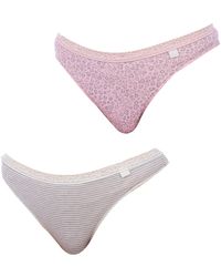 Janira - Pack Of 2 Cotton Thongs 1031159 - Lyst