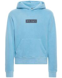 Palm Angels - Garment Dyed Box Logo Light Hoodie - Lyst