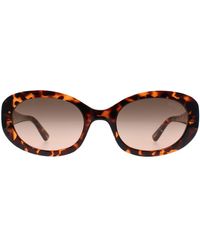 Guess - Oval Dark Havana Gradient Gf6150 - Lyst