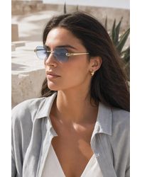 SVNX - Jaguar Detail Rimless Sunglasses - Lyst
