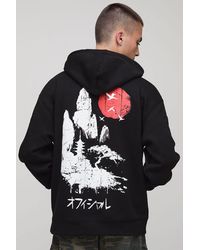 BoohooMAN - Oversized Tokyo Printed Hoodie - Lyst
