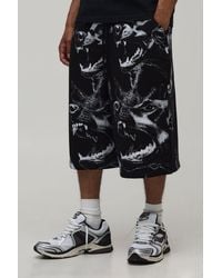 BoohooMAN - All Over Dog Printed Jersey Bermuda Jort - Lyst