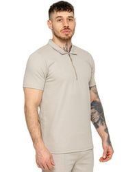 Enzo - Poloshirt Met Rits - Lyst