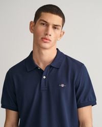 GANT - Regular Fit Short Sleeve Shield Logo Pique Polo Nos - Lyst