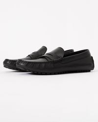BOSS - Leather Driving Moccasins - Lyst