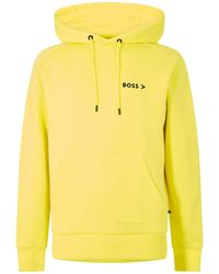 BOSS - Hooded Neck Raglan Sleeve Sweatshirt - Lyst