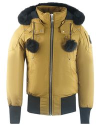 Moose Knuckles - Debbie Bomber Brown Down Jacket - Lyst