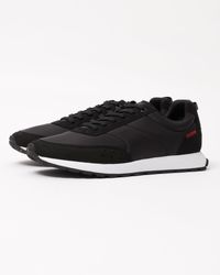 BOSS - Icelin Runn Retro-Inspired Trainers With Faux Suede - Lyst