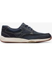 Clarks - Allston Edge Nubuck Shoes - Lyst