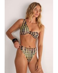 Nasty Gal - (Az) Ombre Leopard One Shoulder Ring Bikini Set - Lyst