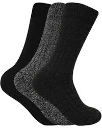 Sock Snob - 3 Pairs Cushioned Sole Wool Blend Walking Hiking Socks For Boots - Lyst