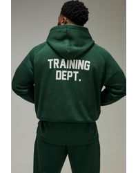 BoohooMAN - Training Dept Oversized Boxy Hoodie - Lyst