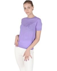 Crown of Edinburgh Cashmere - Short Sleeve Art 003 Letter K Silk - Lyst