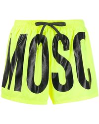 Moschino - Brand Print Logo Highlighter Short Swim Shorts - Lyst