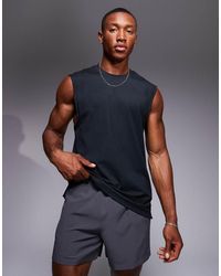 4505 - Icon Cotton Oversized Pump Training Tank With Quick Dry Finish - Lyst