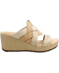 Vionic - Tara Schlange Damen Braune Wedges - Lyst