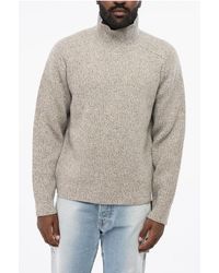 Woolrich - Wollen Coltrui In Grijs - Lyst