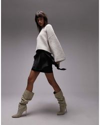 TOPSHOP - Drape Tassel Mini Skirt - Lyst